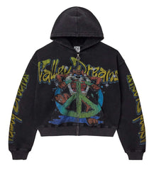 Vale Forever Taz Zip Up Hoodie Black